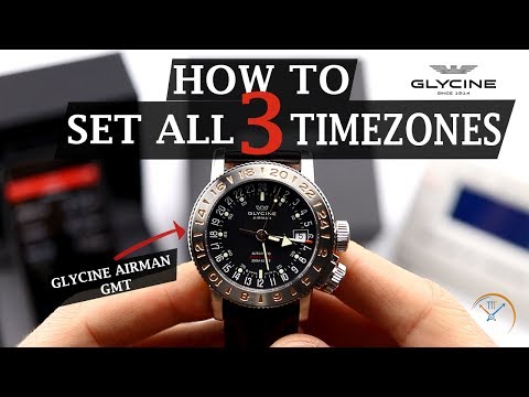 How to Set All THREE Timezones on a Glycine Airman GMT Watch