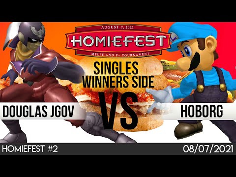 Homiefest #2 - Smash Melee - Douglas J. Gov (Captain Falcon) vs. HOBORG (Luigi) - Winners Side