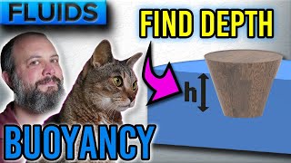 Determine Draft of a Floating Body – Fractional Volume Submerged Example Problem