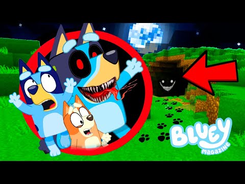 TheF3R - Do not enter the cave of Bluey.exe with Bluey and Bingo in Minecraft