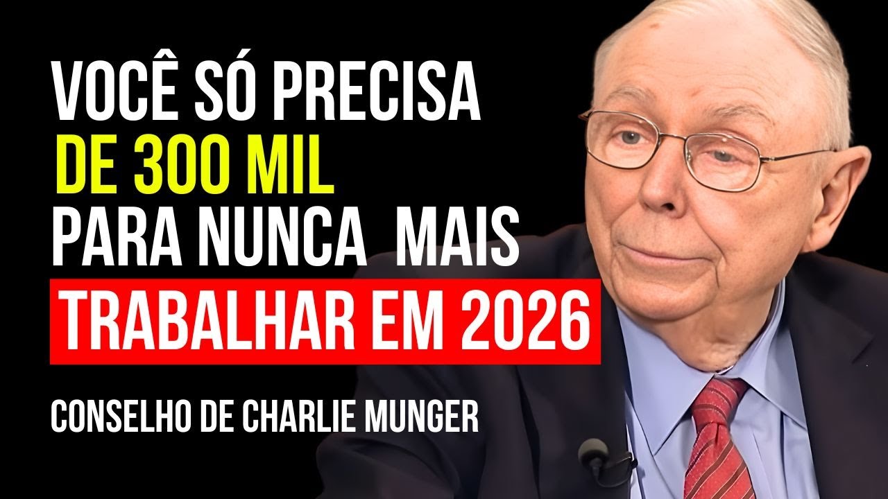 Charlie Munger: 300 mil dólares são suficientes para nunca mais trabalhar (veja como)