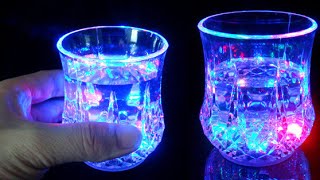How to make a glass with automatic lighting
