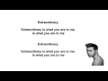 Prince Royce - Extraordinary .Letra (Lyric Video ...