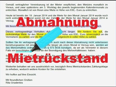 Mieter-zahlt-nicht-Hilfspaket - Teil 1: Mieter abmahnen. Mustertext - vermietershop.de