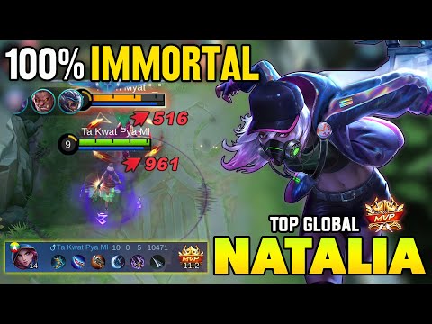 100 % IMMORTAL !! NATALIA BEST BUILD 2021 ~ TOP GLOBAL NATALIA ~ NATALIA MOBILE LEGENDS