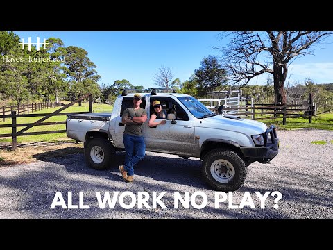 Aussie Homestead FUN: Yards Built, Wife Driving, Robot Testing Off-Grid Life