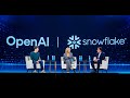 Sam Altman Talks AGI Timeline Next Gen AI Capabilities Snowflake Summit 2025 Fireside Chat