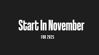 The Secret to Achieving Your Resolutions: Start in November