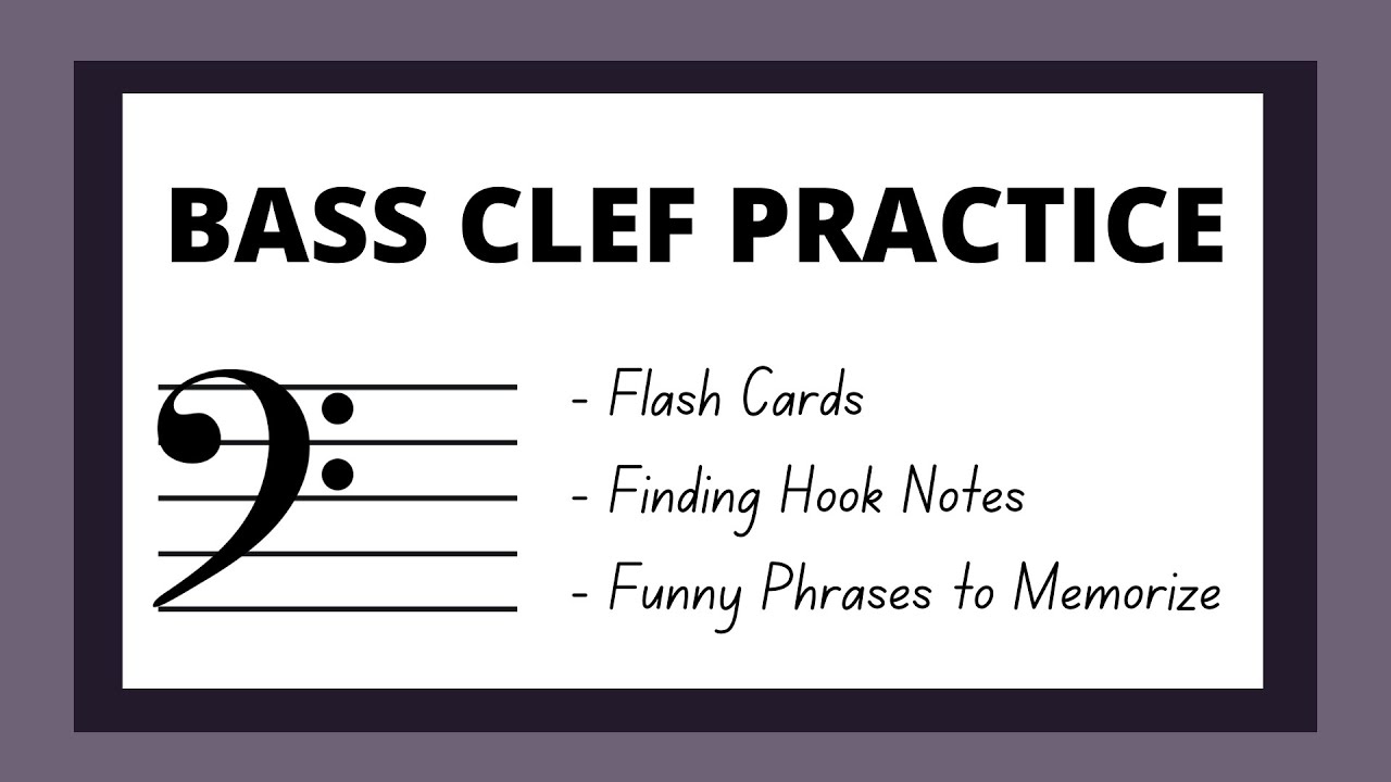 10 MINUTE Bass Clef Practice ~ Flash Cards + Helpful Tips