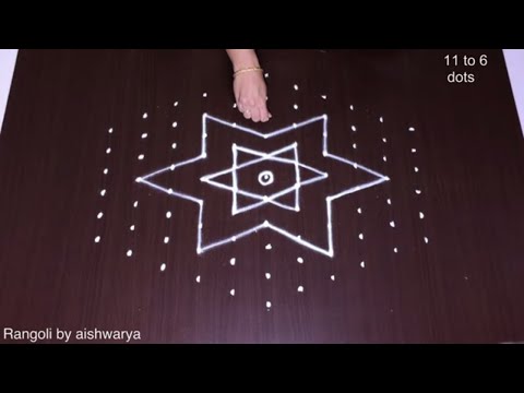 12 Diyas Rangoli for Competition