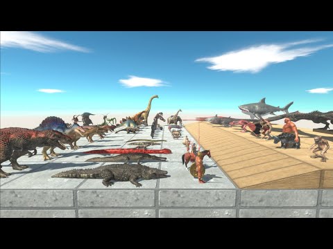 Fantasy with Aquatic Challange vs Every Faction - Animal Revolt Battle Simulator