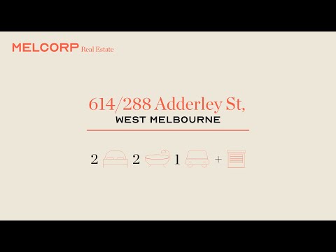 614/288 Adderley Street, West Melbourne, VIC 3003, 2 phòng ngủ, 2 phòng tắm, Apartment