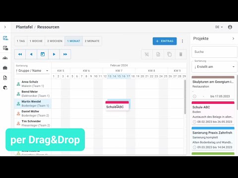 Eintrag in der Plantafel erstellen - 3 Wege