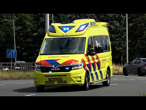 [Primeur & E-horn] A1, Otaris TGE Ambulance 02-112 Stiens naar het Medisch Centrum Leeuwarden