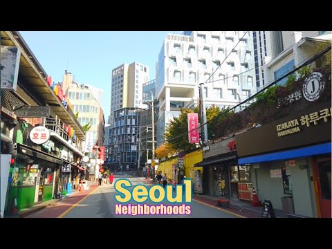Viagem à cidade de Seul - caminhada em Jamwon-dong, passeio a pé [Seocho-gu 3] Este é um lugar em Seul para se refrescar e dar um passeio na linha LAN [4K] 3(3)-1