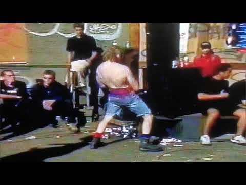 Real Techno Viking (rare footage) dance to Spreizer,s - latex wrap 016