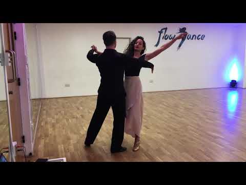 How to dance Bounce Fallaway, Tumble Turn, Throwaway Oversway in Foxtrot - Advanced