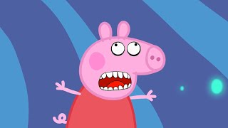 Peppa Pig Balloon House Play Episode Funny Faces a
