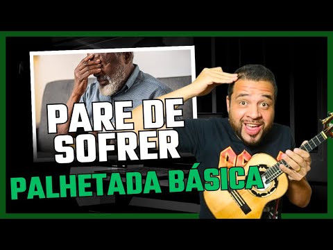 Pare de sofrer com a PALHETADA BÁSICA de samba/pagode no CAVAQUINHO