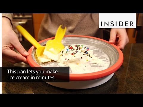 This pan lets you make ice cream in minutes.