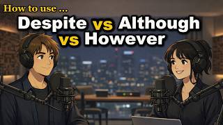 Despite vs Although vs However | Master English Contrast Naturally | Real Conversation Practice