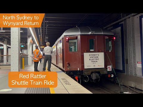 Transport for Sydney Vlog 416: Red Rattler Train Ride - North Sydney to Wynyard Return