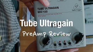 Video thumbnail for Behringer Tube Ultragain MIC 100 (Microphone Preamp Review) by Review Tech TV