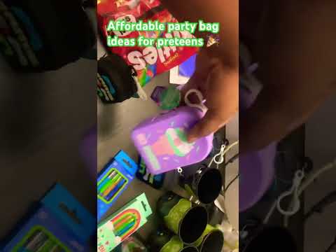 Affordable party bags for preteens party🎉 #partytime #birthdaycelebration