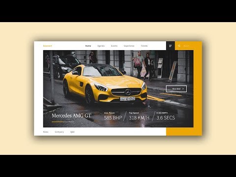 Web Design Speed Art #2 - Motorsport Site [Adobe XD]