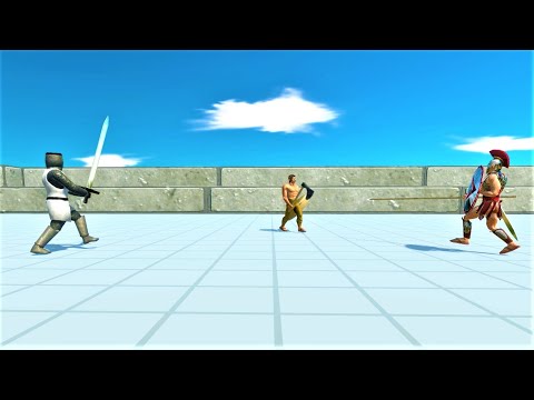 1 vs 1 vs 1 random battle tournament Animal revolt battle simulator
