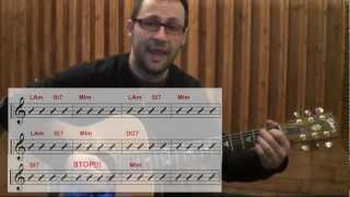 TUTORIAL CHITARRA: JE SO PAZZO PINO DANIELE - COME SUONARE - LEZIONI DI CHITARRA