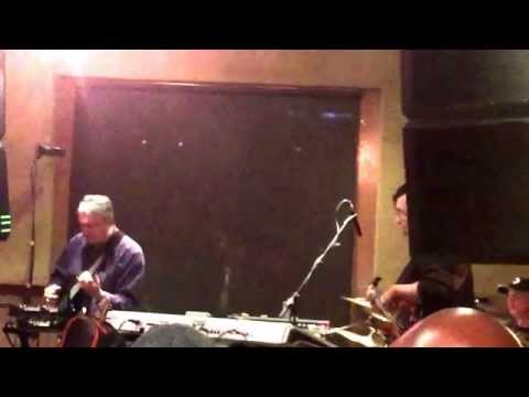 Allan Holdsworth with Jimmy Haslip and Virgil Donati play show at JT Schmid's Anaheim CA Jan 23 2015