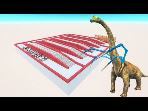 💀🦕 Escape From ALIEN BRACHIOSAURUS BLOODBATH 🔥😱 Last Survivor Challenge | ARBS