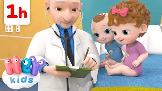 Baby goes to doctor! 🧑‍⚕️ | Doctor cartoon for Kids | HeyKids Nursery Rhymes