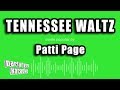 Patti Page Tennessee Waltz Karaoke Version