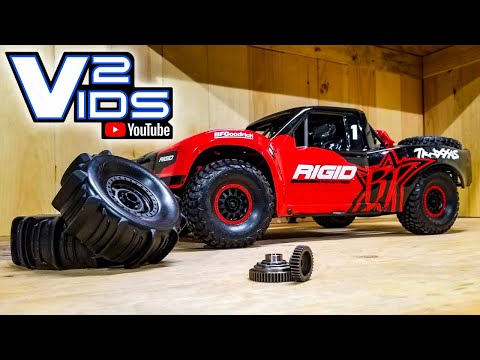 Traxxas UDR Gearing And Paddle Tires Install