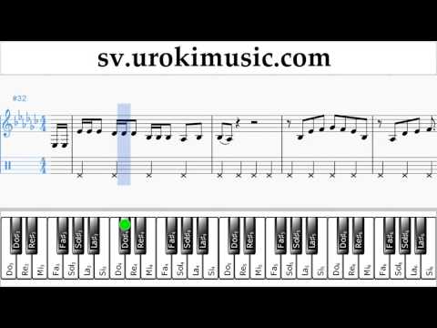 Lär Dig Spela Piano (höger hand) Charlie Puth - Attention Tabs Nybörjare Del 2 um-i492
