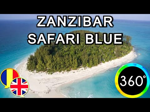 360° Video Safari Blue Arrive At Sand #Island #Zanzibar Tanzania #Holiday Daniel Nelu #TravelVlog 6K