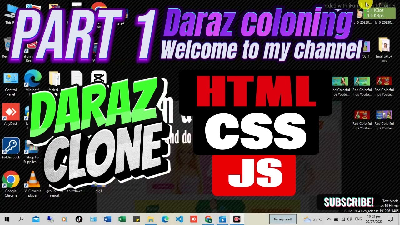 Creating Daraz Clone using HTML, CSS & JavaScript - Part 1
