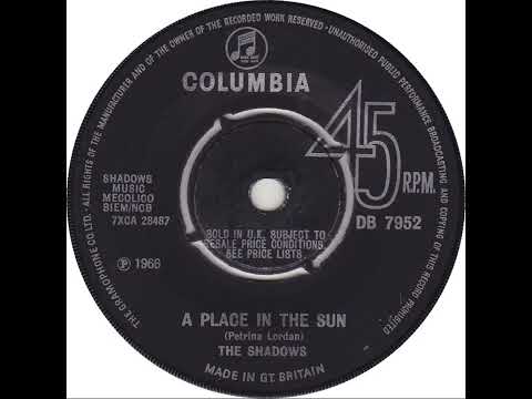 UK New Entry 1966 (208) The Shadows - A Place In The Sun