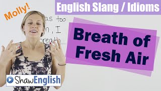 English Slang / Idioms: Breath of Fresh Air