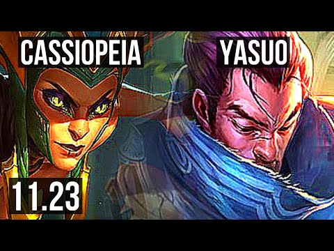 CASSIOPEIA vs YASUO (MID) | 7 solo kills, 1.0M mastery | EUW Master | 11.23