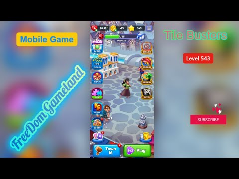 Tile Busters- Casual mobile game - Level 543 (help for a friend) - YouTube