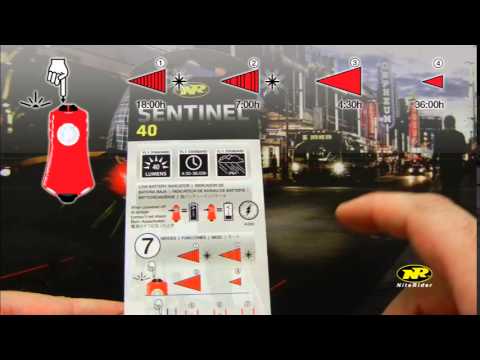 NiteRider Bike Lights - Sentinel 40 Tail light Video User Guide