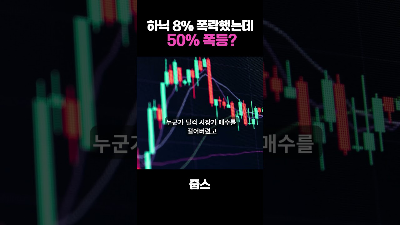 하닉 8% 폭락했는데  50% 폭등