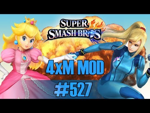 Super Smash Bros 4 Wii U [1.1.7] Peach Vs Zero Suit Samus - 4xM Modpack | #527