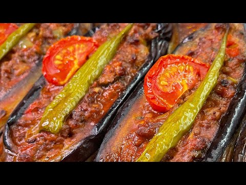 En lezzetli badımcan yemeklerinden! Türk metbexi “Karnıyarık” resepti.KARNIYARIK necə hazırlanır?