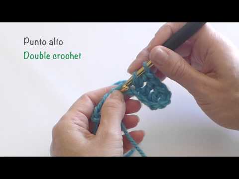 Punto alto de crochet / Double crochet