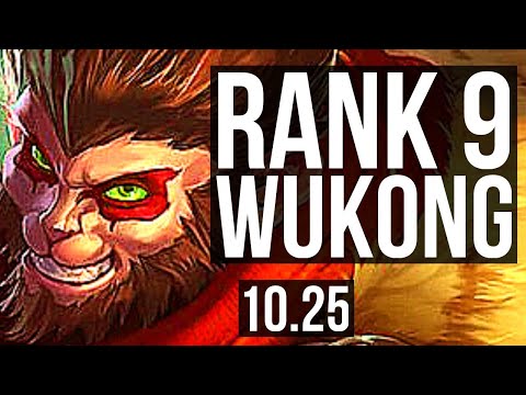 WUKONG vs GANGPLANK (TOP) | 70% winrate, Rank 9 Wukong, Godlike | TR Grandmaster | v10.25