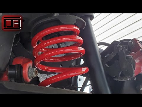 TRD / Eibach 1\" Drop Lowering Springs with KYB Excel-G Struts & Shocks Install (Scion tC2 / tC2.5)